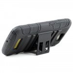 Wholesale Alcatel One Touch Fierce 2 7040 Armor Shell Holster Combo Belt Clip (Black)